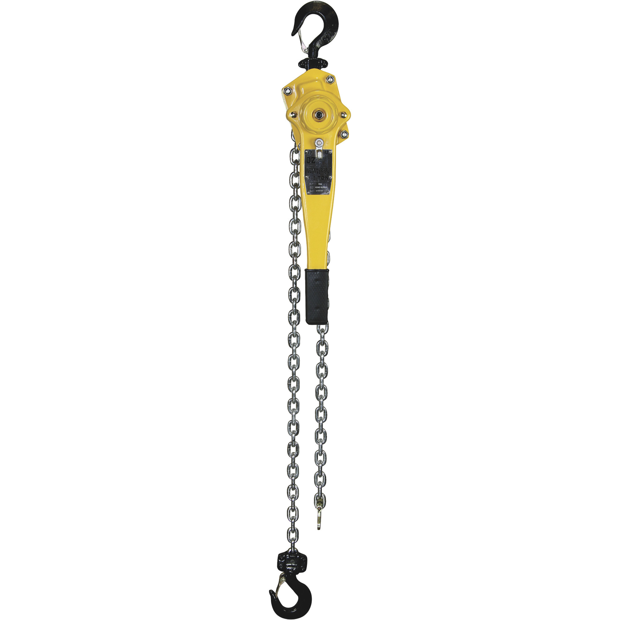 OZ Lifting Products Premium Lever Hoist, 1 1/2-Ton Capacity, 5ft. Lift, Model# OZ150-5LHOP